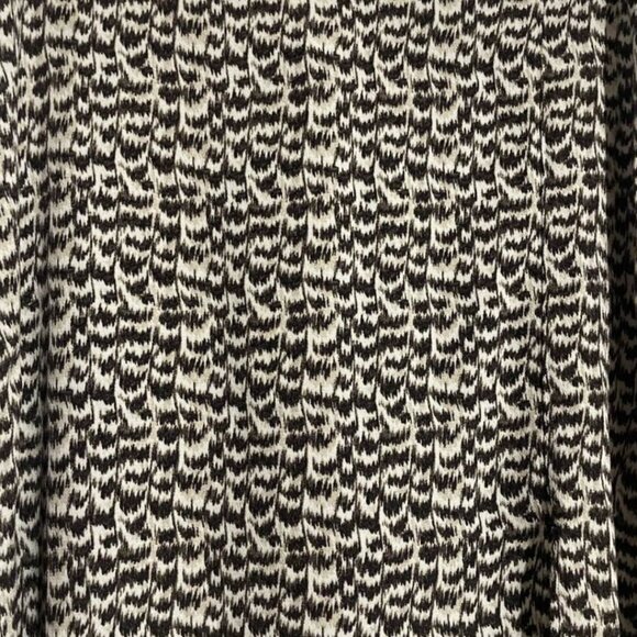 H&M Midi Skirt Size 12 | Brown & Cream Print | Side Slit | 100% Viscose - Picture 6 of 11